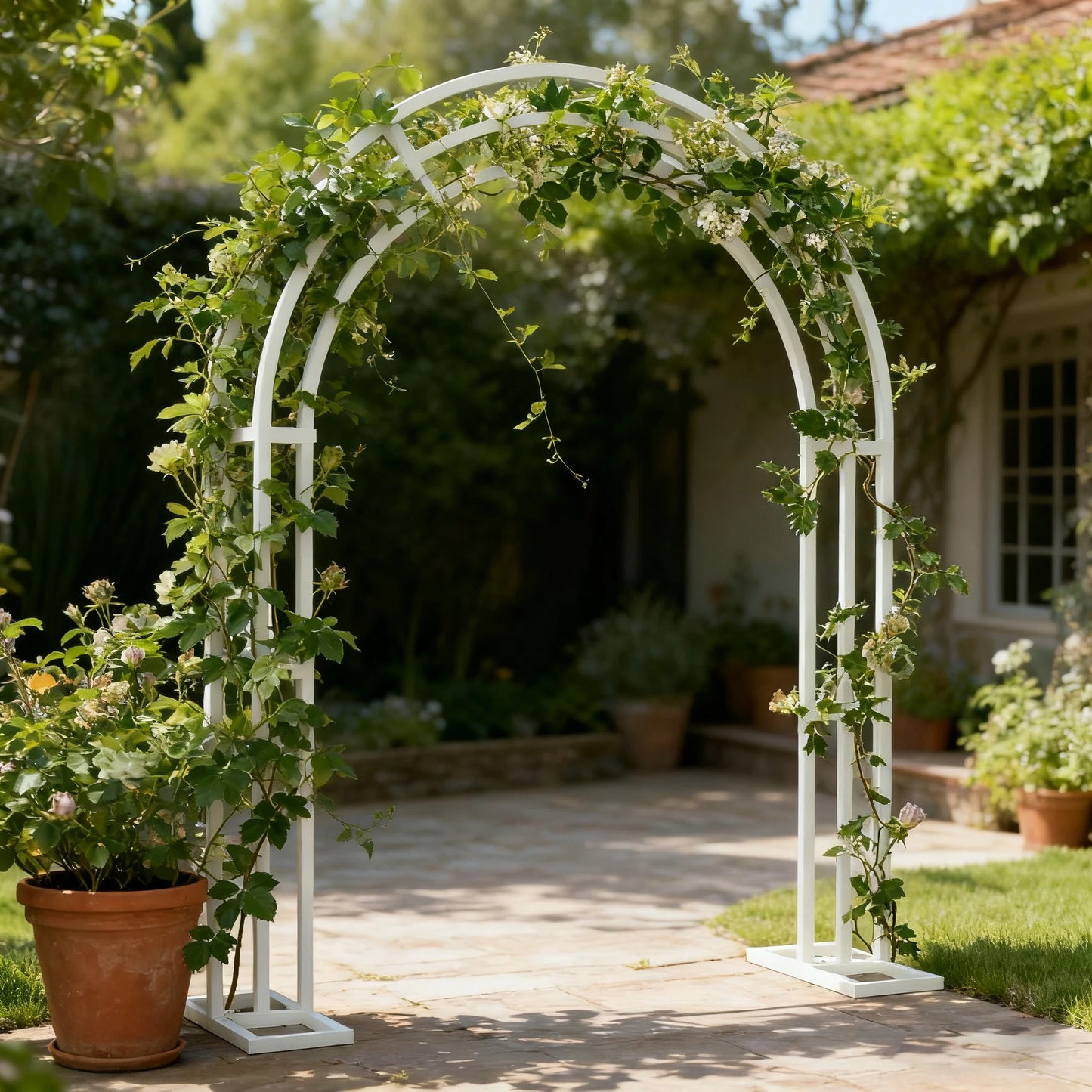 Wedding Arch Stand 3 Layer Balloon Backdrop Metal Frame