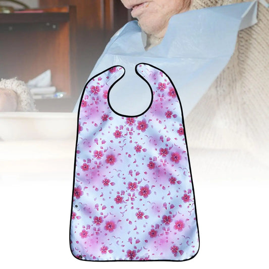Waterproof Adjustable Adult Bibs for Seniors Feeding Protection