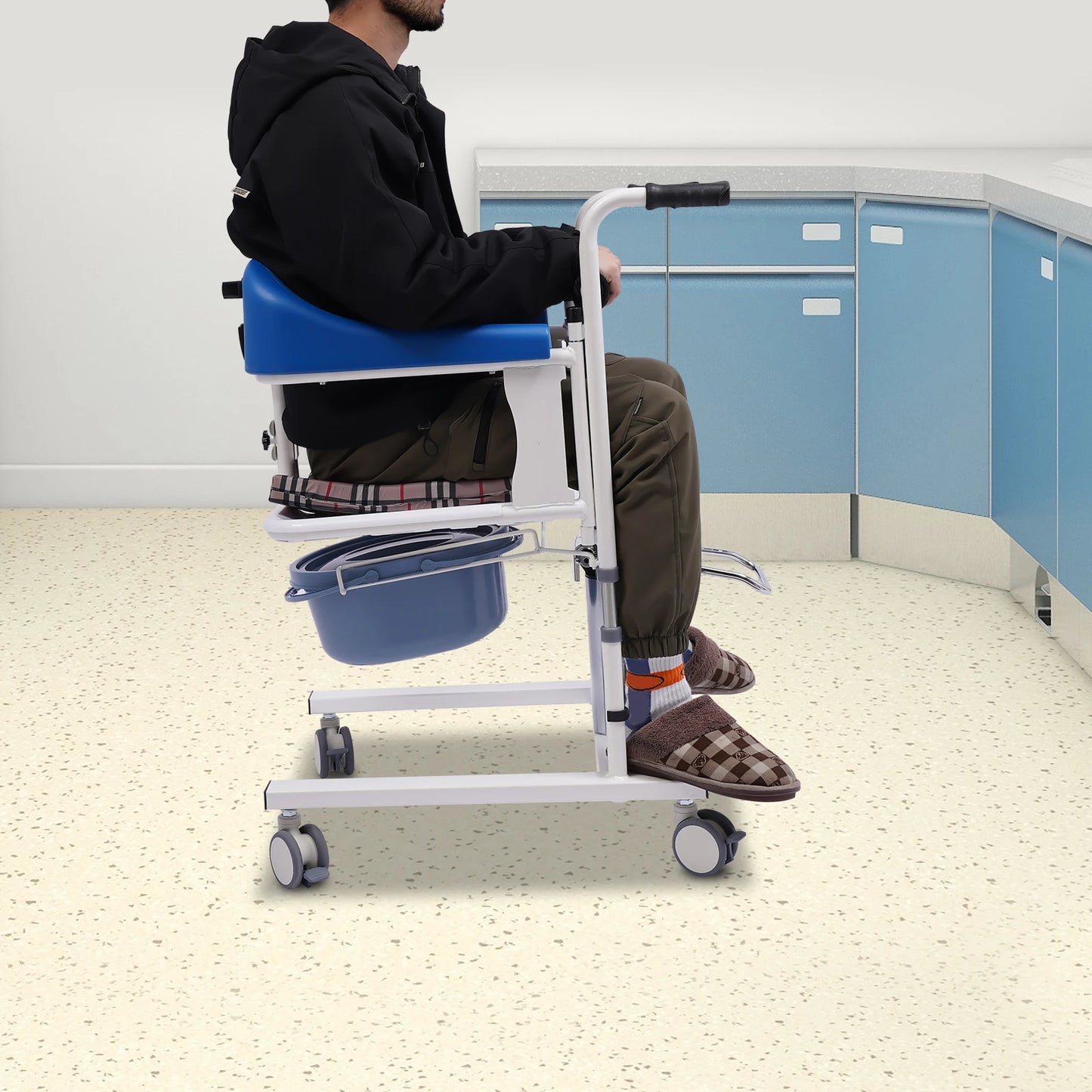 Bymaocar 180 Degree Hydraulic Patient Lifting Wheelchair 90kg