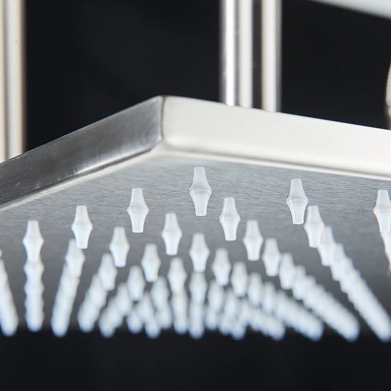 Wanmivezlo LED Brass Rainfall Shower Head Powered By Water Flow