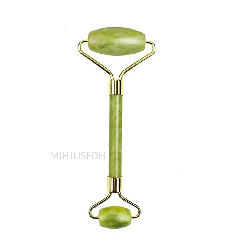 Natural Jade Roller Massager For Face And Body Gua Sha Stone