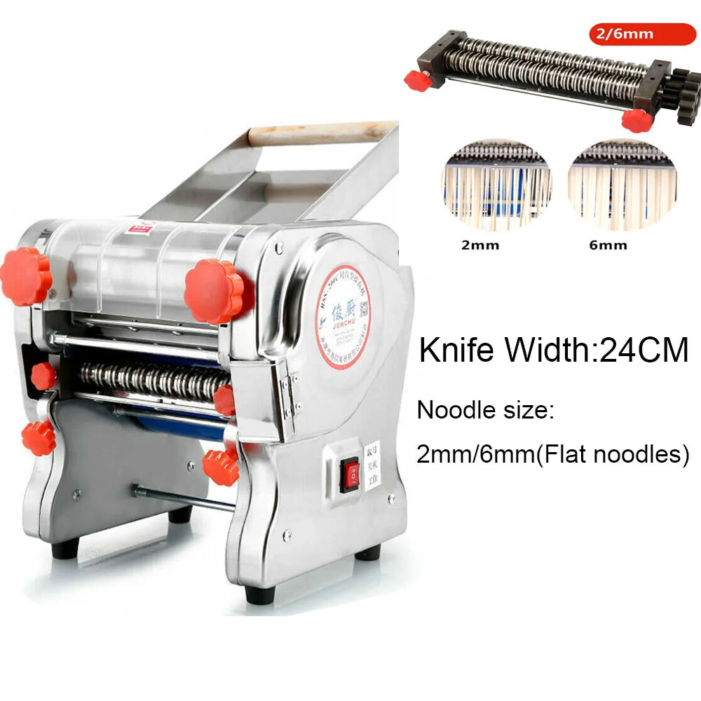 Hign-concerned 550W Electric Pasta Maker Noodle Machine Stainless Steel