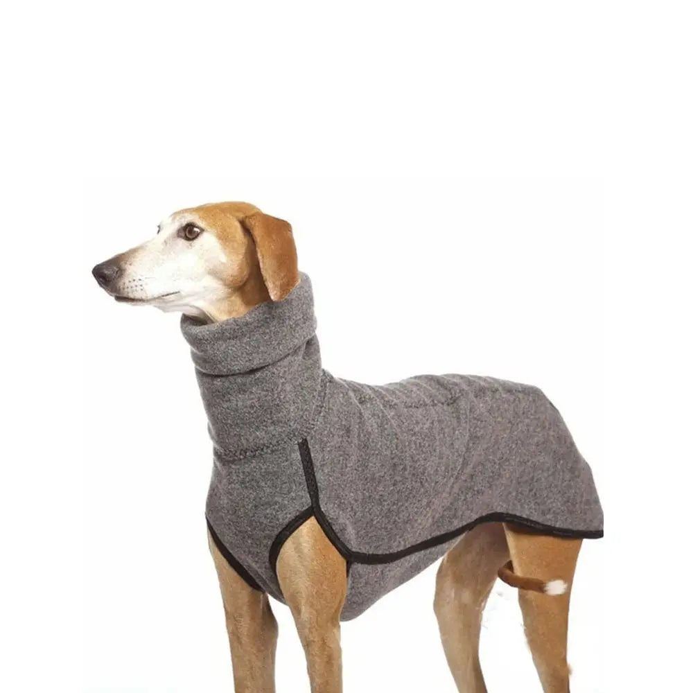 Winter Dog Harness Hoodie Coat With High Collar Sweater