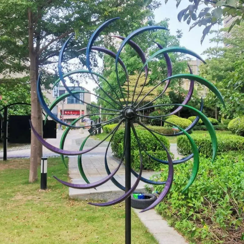 Public Craft Windmill Yard Ornament Wear Resist Outdoor Wind Catcher