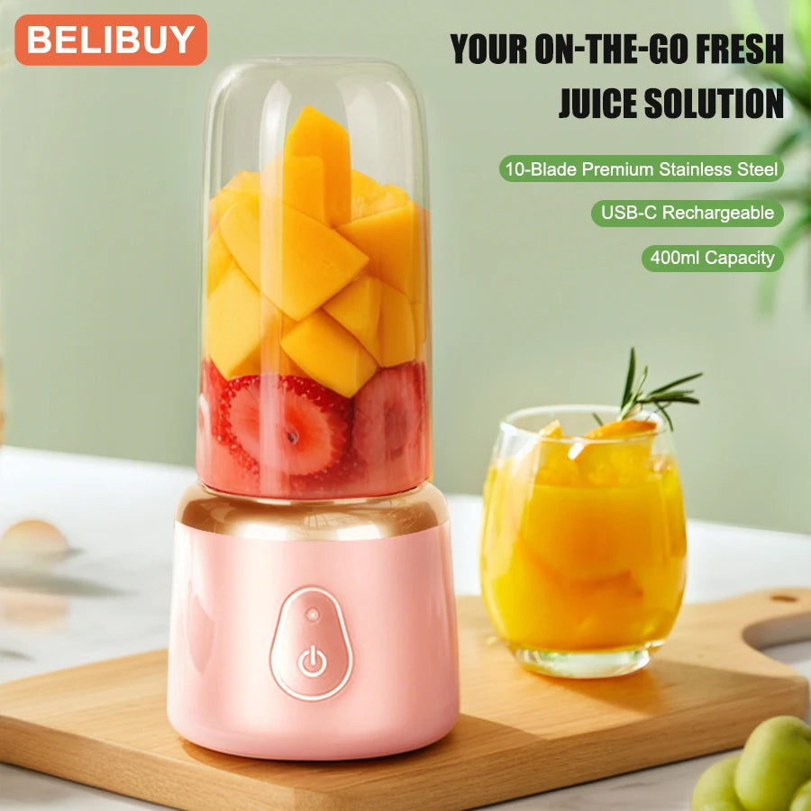 Portable USB Juicer Blender For Fruits And Smoothies
