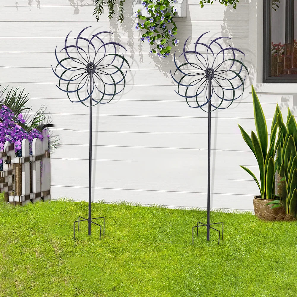 Public Craft Windmill Yard Ornament Wear Resist Outdoor Wind Catcher