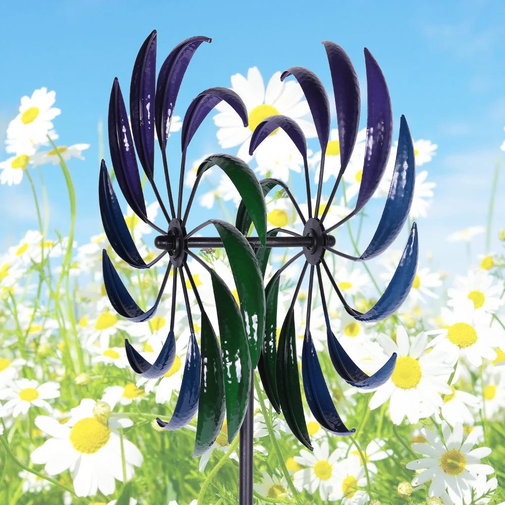 Public Craft Windmill Yard Ornament Wear Resist Outdoor Wind Catcher
