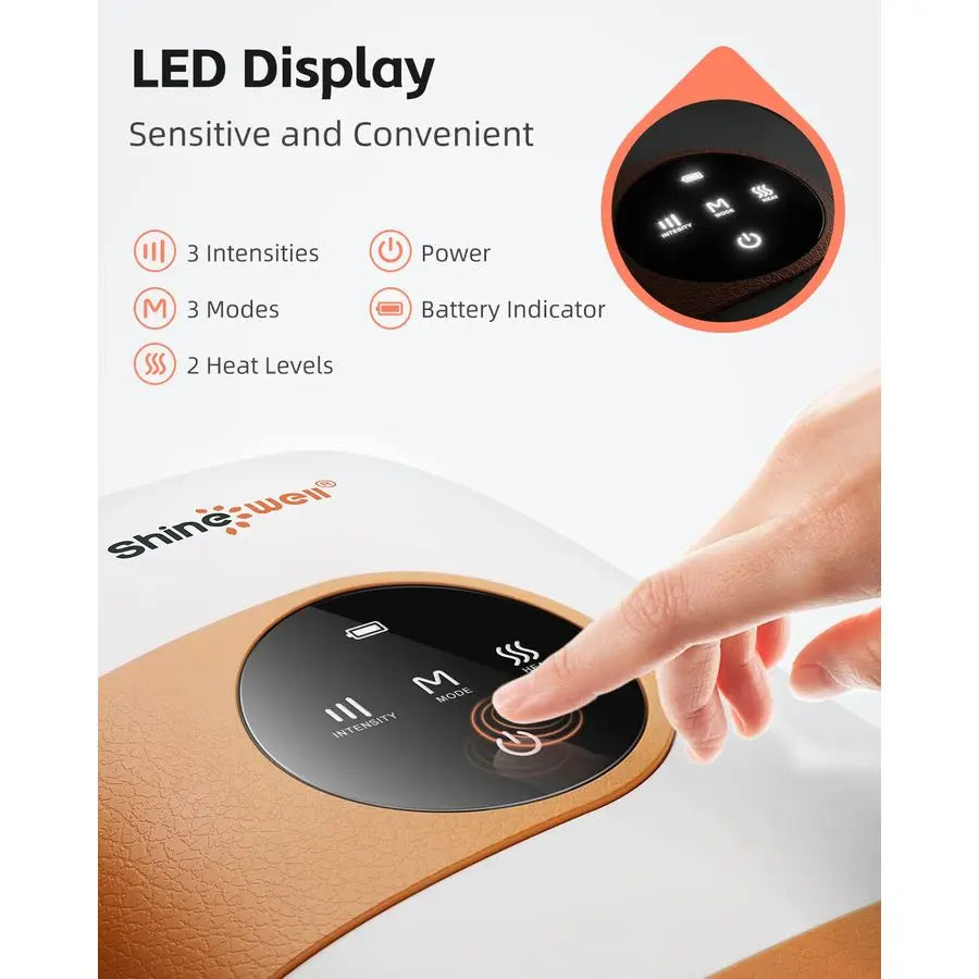 Hand Massager With Heat And Compression Cordless For Arthritis