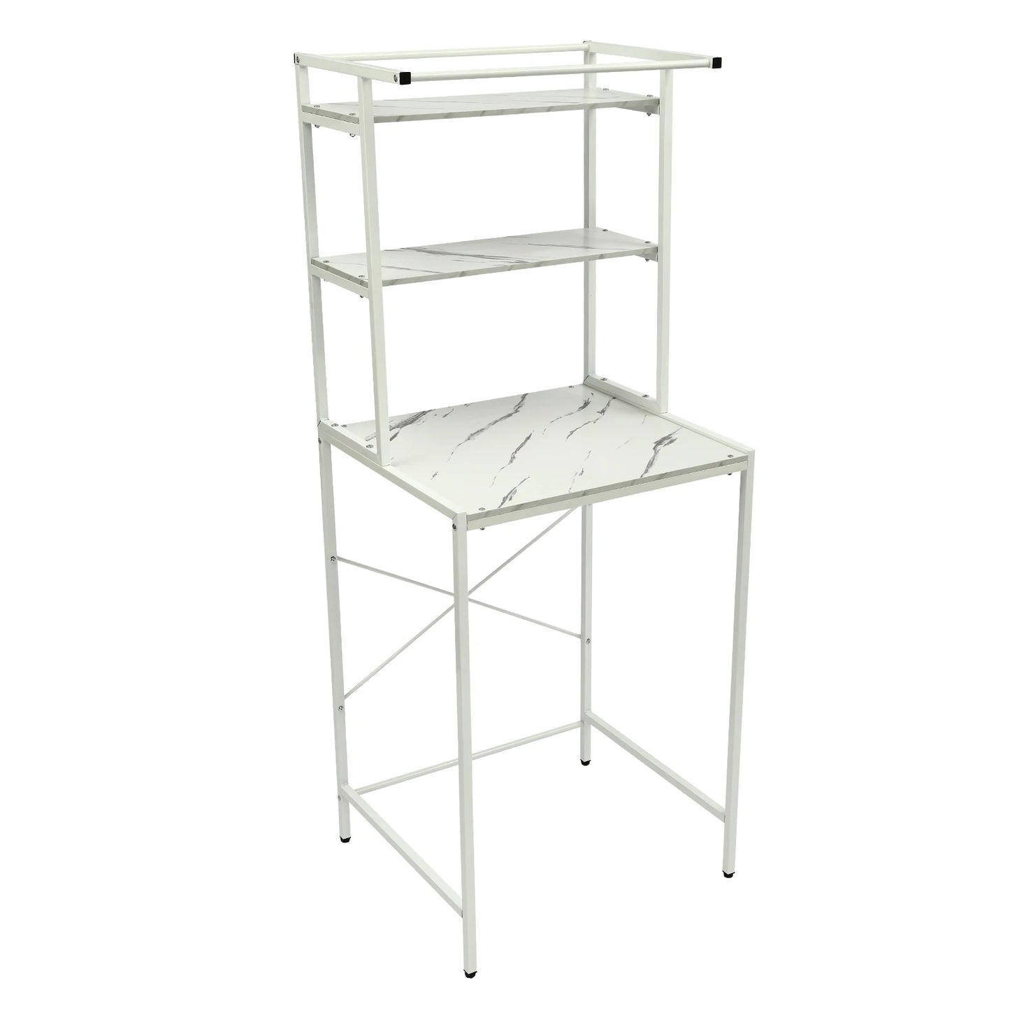 Three Tier Floor Standing Bathroom Storage Rack For Washing Machine