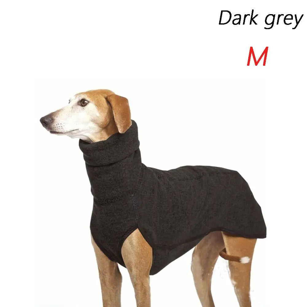 Winter Dog Harness Hoodie Coat With High Collar Sweater