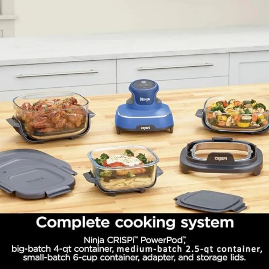 XMSJ Crispi Five In One Portable Glass Air Fryer System