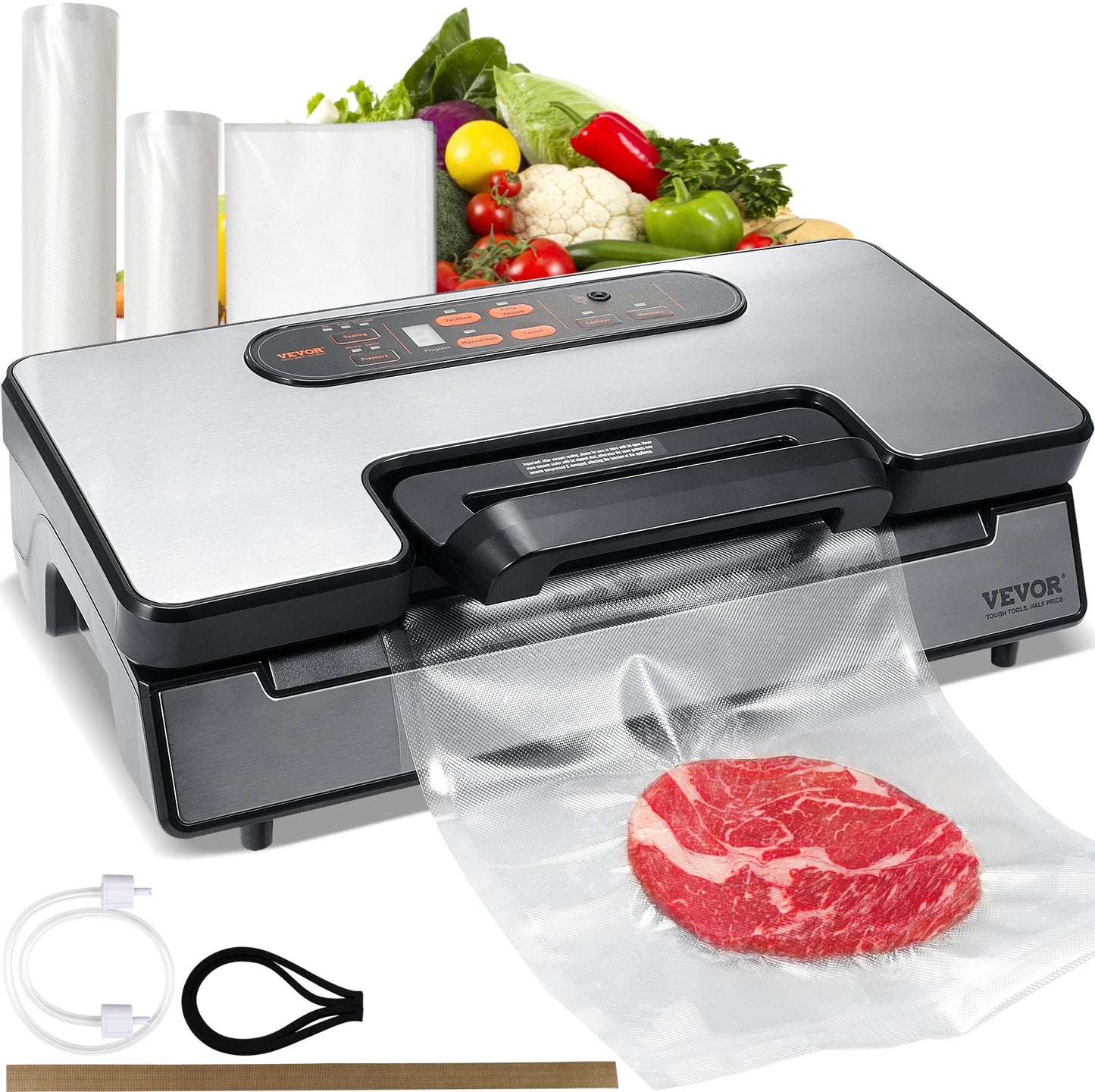Succebuy 90Kpa 130W Vacuum Sealer With Free 10 Vacuum Bags
