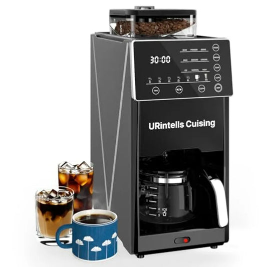 Iosn Drip Coffee Maker With Grinder And Programmable Timer