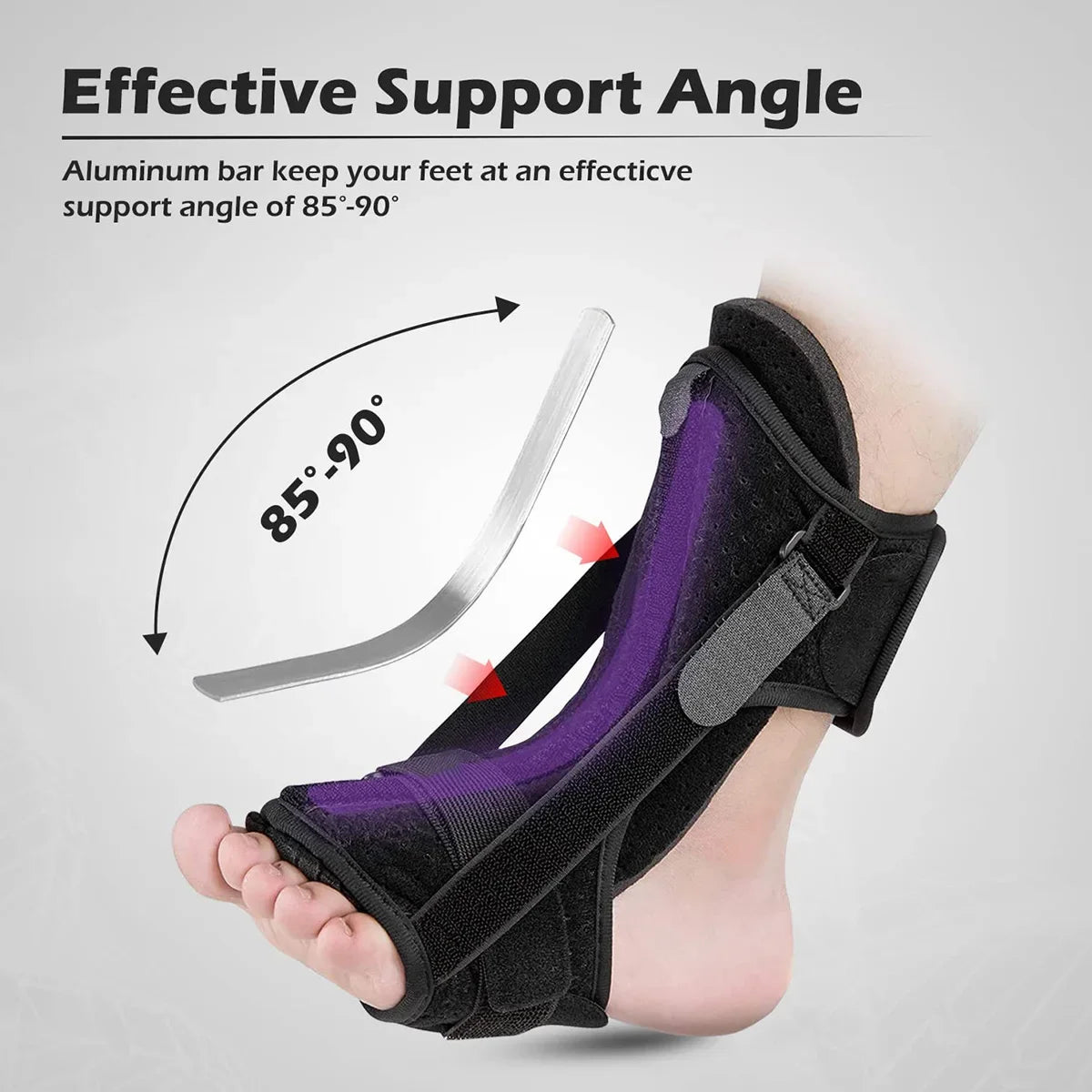 Adjustable Plantar Fasciitis Night Splint For Achilles Tendonitis Orthotic Brace