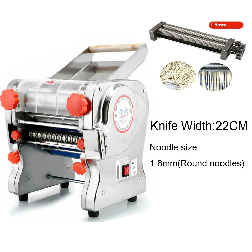 Hign-concerned 550W Electric Pasta Maker Noodle Machine Stainless Steel