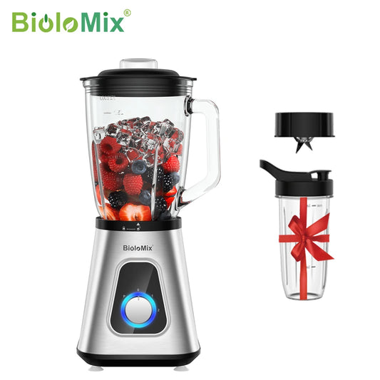 Biolomix 1300W Smoothie Maker Personal Blender For Frozen Fruit Drinks