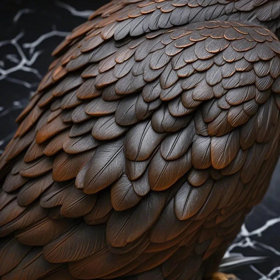 Bald Eagle Outdoor Statue Majestic Realistic Resin Garden Yard Decor