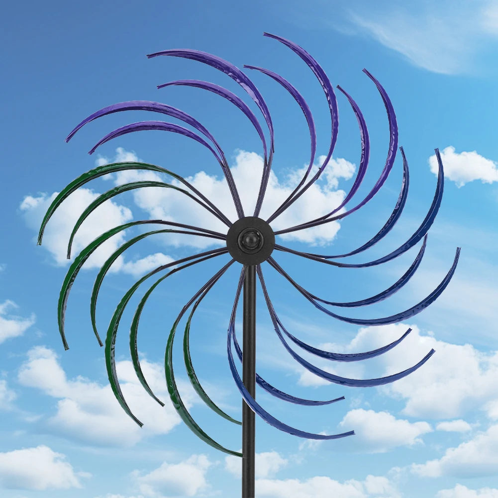 Public Craft Windmill Yard Ornament Wear Resist Outdoor Wind Catcher