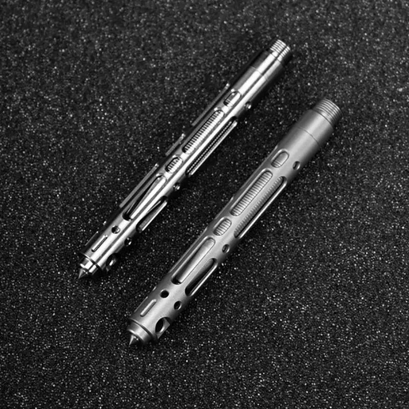 Titanium TC4 Tactical Pen Self Defense Outdoor Tool Keychain