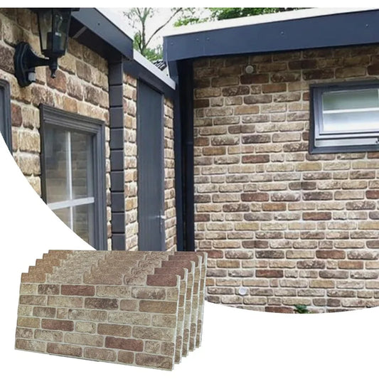 3D Faux Brick Wall Panels Cladding Styrofoam Stone Look for Living Room