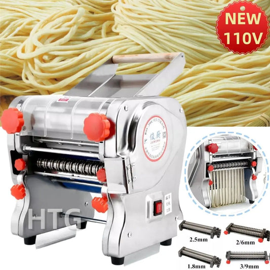 Hign-concerned 550W Electric Pasta Maker Noodle Machine Stainless Steel