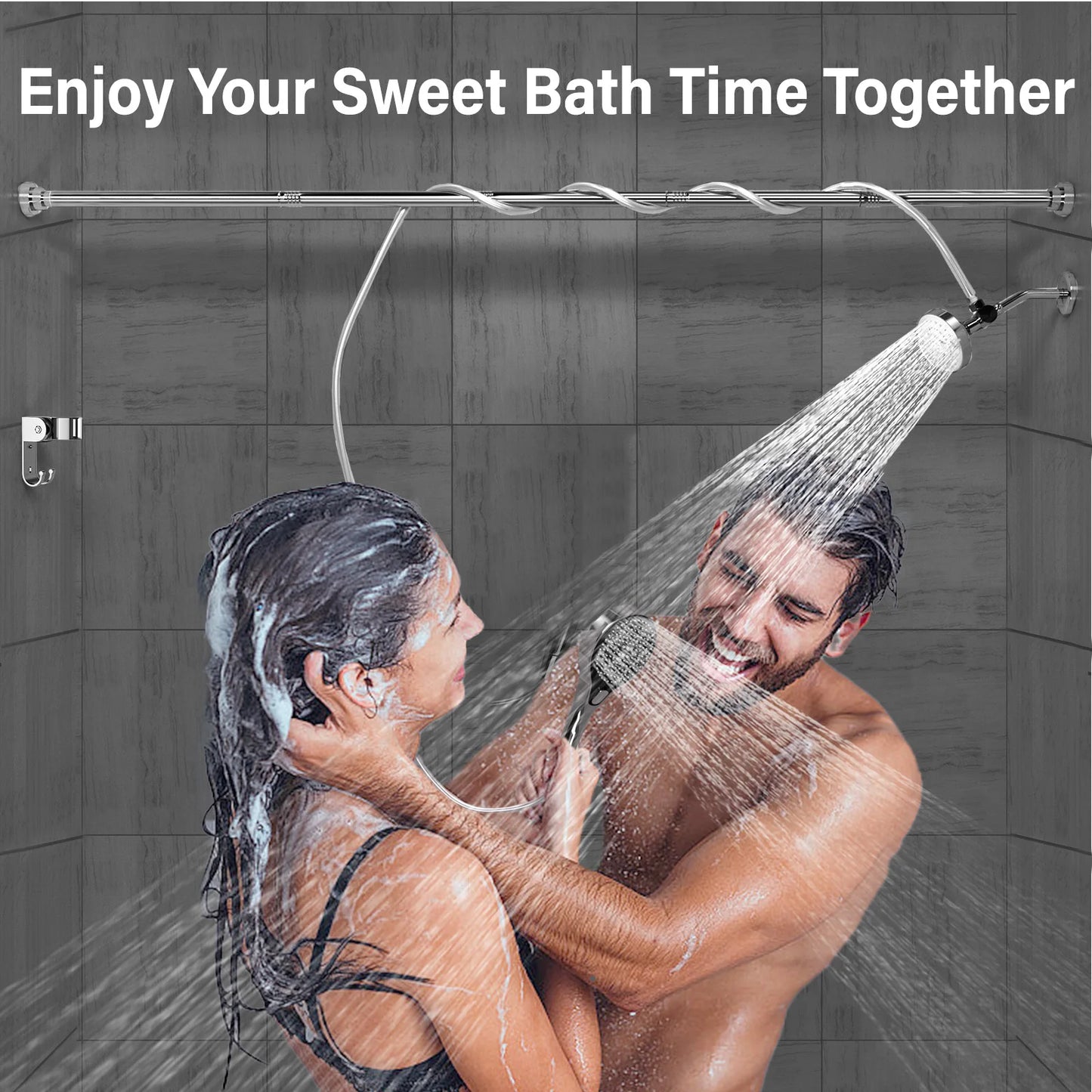 Tandem Shower Head For Couples High Pressure Dual Shower System
