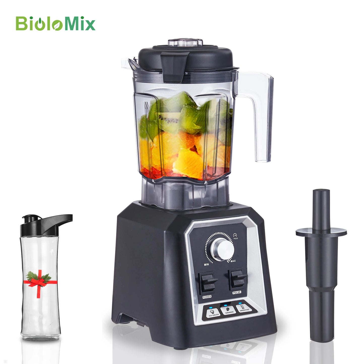 Biolomix Automatic Program Blender for Smoothies with Ice Crushing