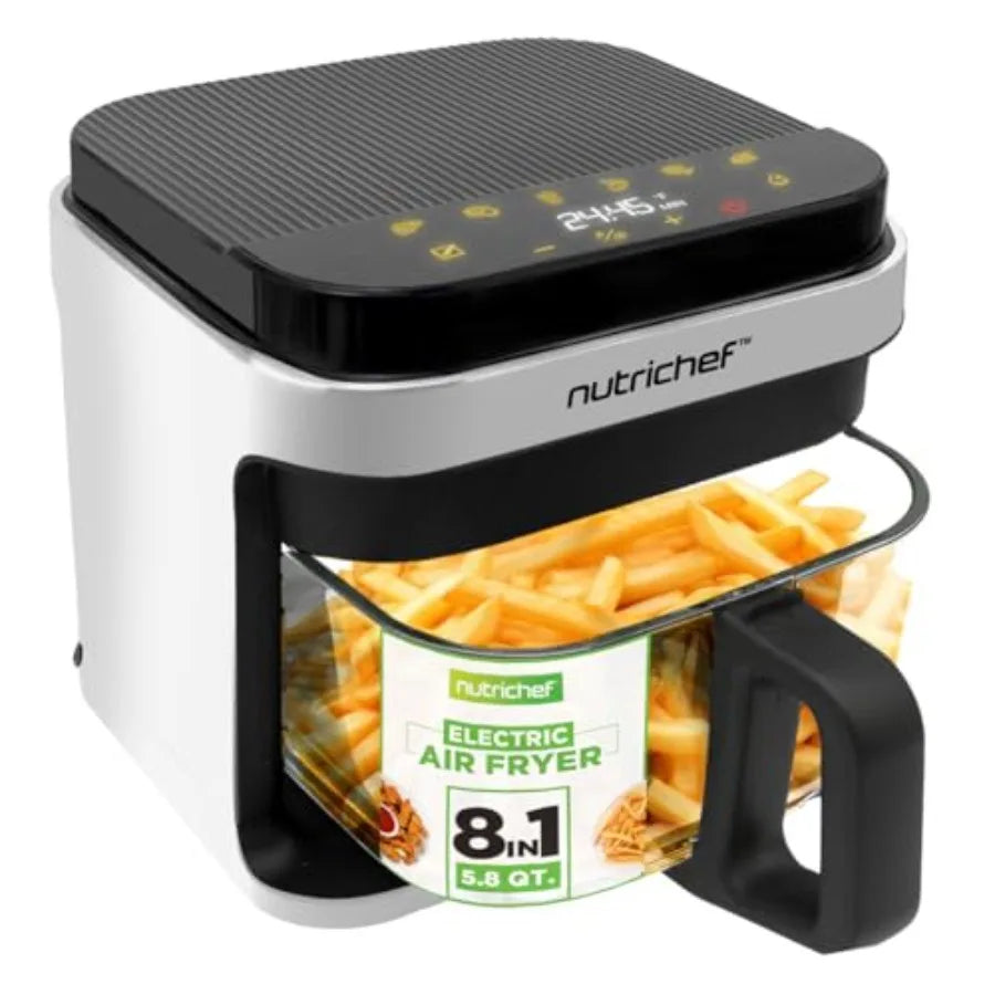 SHXI Air Fryer 8 Preset Modes And Transparent Fry Bowl