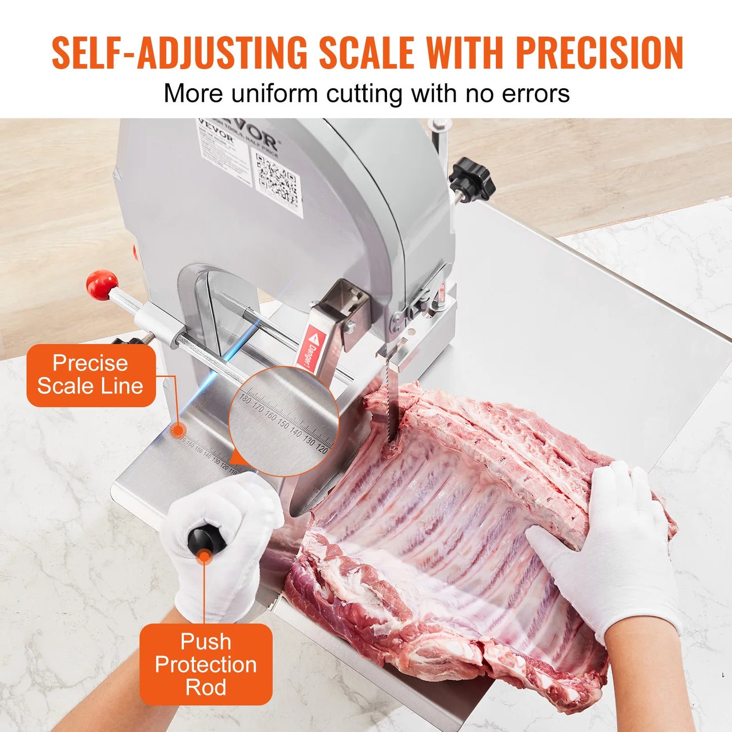 VEVOR Commercial Electric Meat Bone Saw Machine 1500W