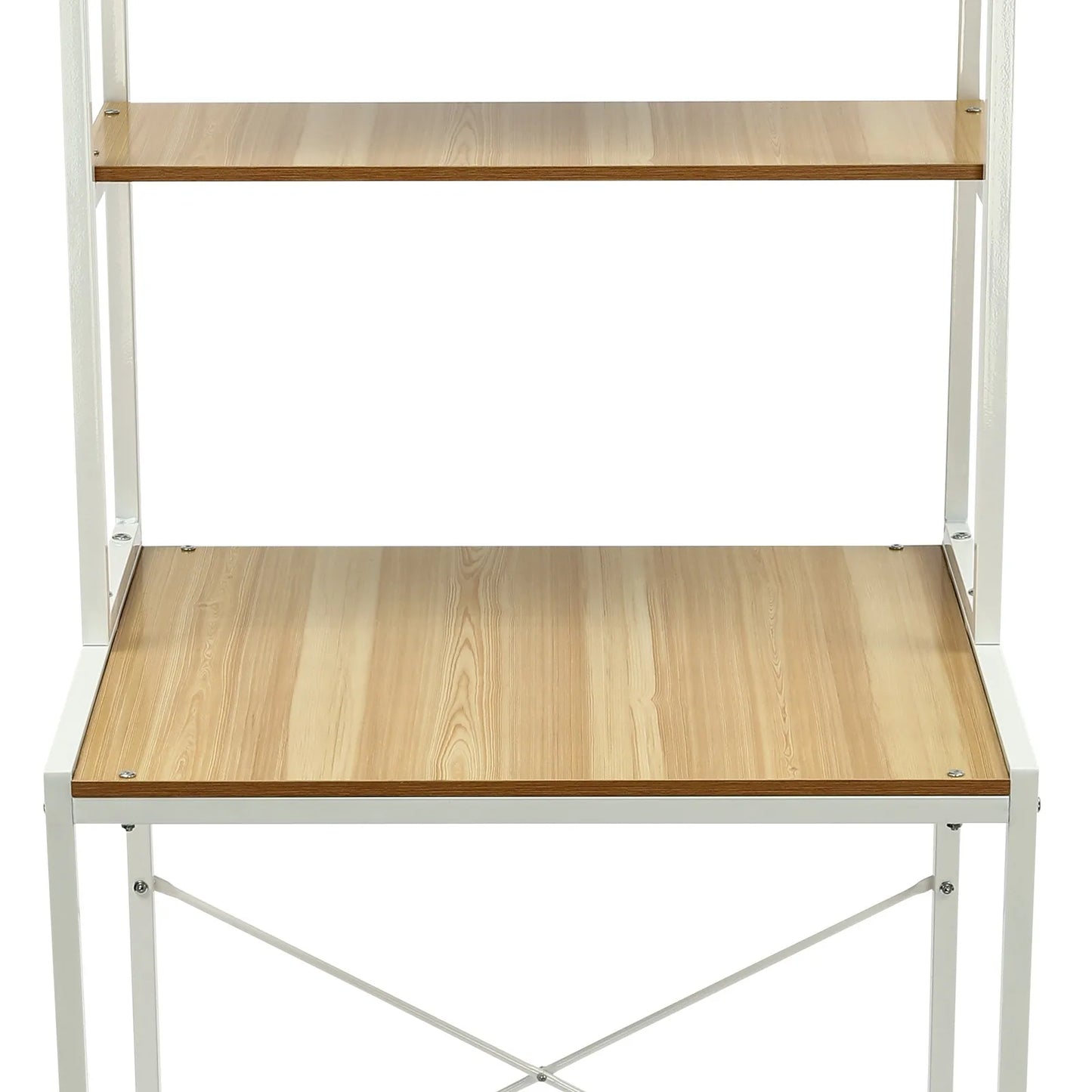 Triple Tier Washer And Dryer Storage Shelf For Bathroom With Hanging Rod