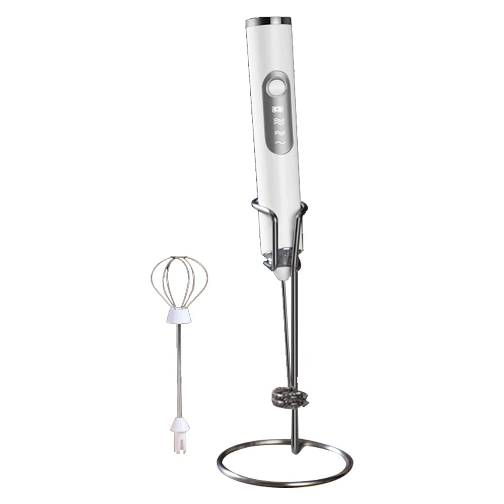 Alloet Mini Electric Milk Foamer Wireless Coffee Whisk