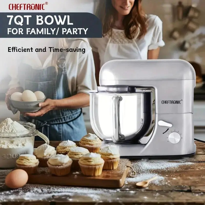 Cheftronic 6 Speed Stand Mixer With Stainless Steel Mixing Bowl